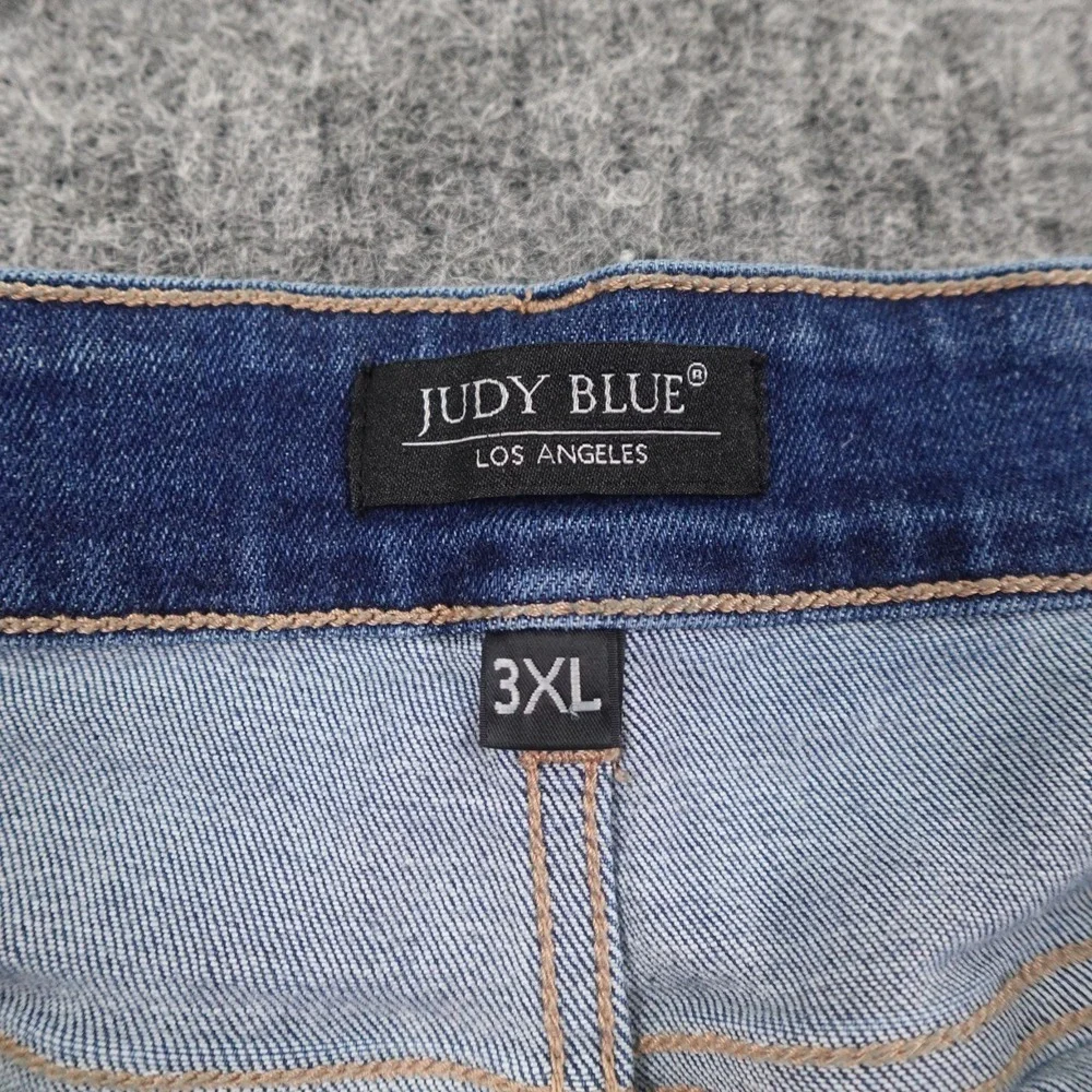 Judy Blue Womens Shorts 3XL Denim Cut-Off Distressed High‎ Rise JB15202